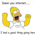 Homer Simpson meets the Internet