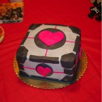 Portal Companion Cube cake